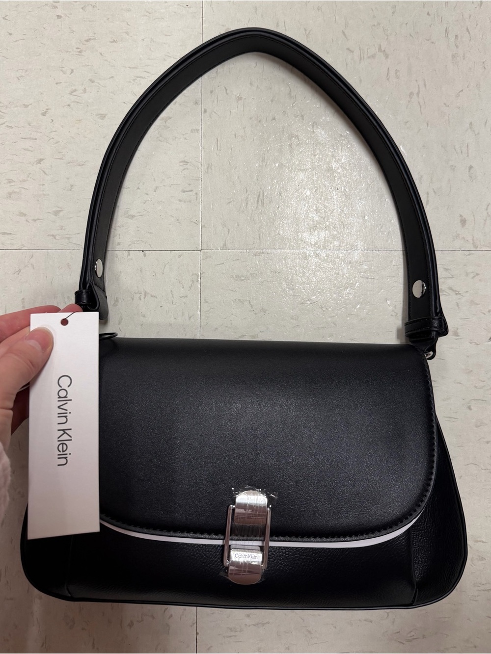 Calvin Klein Shoulder Bag – Black/Silver
